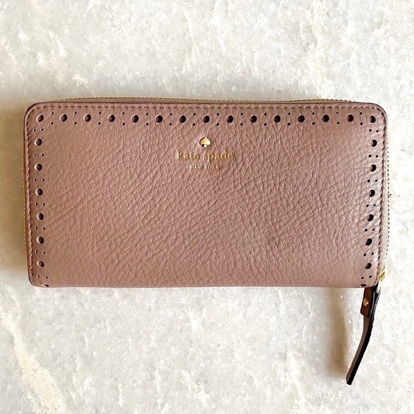 NWT Kate Spade Large Continental Wallet in Porcini - Picture 1 of 5